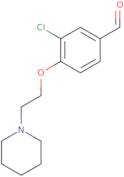 3-Chloro-4-[2-(piperidin-1-yl)ethoxy]benzaldehyde