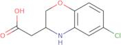 (6-Chloro-3,4-dihydro-2H-1,4-benzoxazin-3-yl)acetic acid