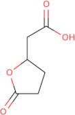 2-(5-Oxooxolan-2-yl)acetic acid