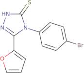 4-(4-Bromophenyl)-3-(furan-2-yl)-1H-1,2,4-triazole-5-thione