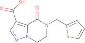 4-Oxo-5-(Thiophen-2-Ylmethyl)-4,5,6,7-Tetrahydropyrazolo[1,5-A]Pyrazine-3-Carboxylic Acid