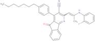 2-[2-(2-Fluoroanilino)prop-1-enyl]-4-(4-heptylphenyl)-5-oxoindeno[1,2-b]pyridine-3-carbonitrile