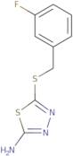 5-{[(3-Fluorophenyl)methyl]sulfanyl}-1,3,4-thiadiazol-2-amine