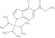 1H-Pyrrolo[2,3-B]pyridine-5-carboxylic acid, 4-chloro-1-[tris(1-methylethyl)silyl]-, methyl ester