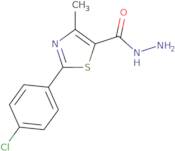 2-(4-Chlorophenyl)-4-methyl-1,3-thiazole-5-carbohydrazide