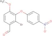 2-bromo-4-methoxy-3-(4-nitrophenoxy)benzaldehyde