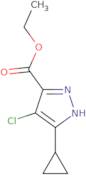 Ethyl 4-chloro-3-cyclopropyl-1H-pyrazole-5-carboxylate