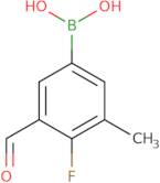 4-Fluoro-3-formyl-5-methylphenylboronic acid