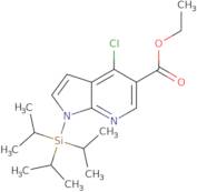 Ethyl 4-chloro-1-(triisopropylsilyl)-1H-pyrrolo[2,3-b]pyridine-5-carboxylate