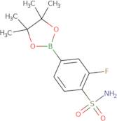 2-Fluoro-4-(4,4,5,5-tetramethyl-1,3,2-dioxaborolan-2-yl)benzene-1-sulfonamide