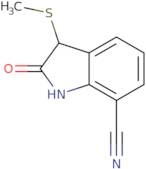 3-(Methylsulfanyl)-2-oxo-2,3-dihydro-1H-indole-7-carbonitrile