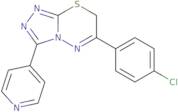 6-(4-Chlorophenyl)-3-(4-pyridinyl)-7H-[1,2,4]triazolo[3,4-b][1,3,4]thiadiazine