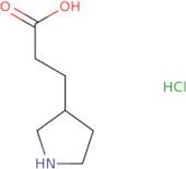 3-(Pyrrolidin-3-yl)propanoic acid hydrochloride