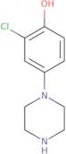 2-Chloro-4-(piperazin-1-yl)phenol