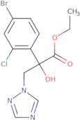 Ethyl 2-(4-bromo-2-chlorophenyl)-2-hydroxy-3-(1H-1,2,4-triazol-1-yl)propanoate