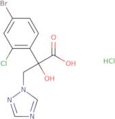 2-(4-Bromo-2-chlorophenyl)-2-hydroxy-3-(1H-1,2,4-triazol-1-yl)propanoic acid hydrochloride