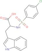 (2S)-2-{[(4-Chlorophenyl)sulfonyl]amino}-3-(1H-indol-3-yl)propanoic acid