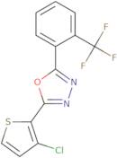 2-(3-Chlorothiophen-2-yl)-5-[2-(trifluoromethyl)phenyl]-1,3,4-oxadiazole