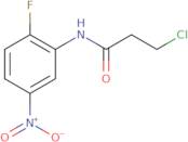 3-Chloro-N-(2-fluoro-5-nitrophenyl)propanamide