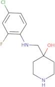 4-{[(4-Chloro-2-fluorophenyl)amino]methyl}piperidin-4-ol