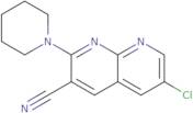 6-Chloro-2-(piperidin-1-yl)-1,8-naphthyridine-3-carbonitrile