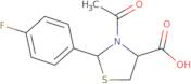 (2R,4R)-3-Acetyl-2-(4-fluorophenyl)-1,3-thiazolidine-4-carboxylic acid