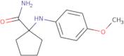 1-[(4-Methoxyphenyl)amino]cyclopentane-1-carboxamide
