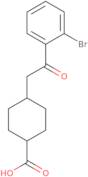 Cis-4-[2-(2-bromophenyl)-2-oxoethyl]cyclohexane-1-carboxylic acid