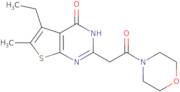 5-Ethyl-6-methyl-2-[2-(morpholin-4-yl)-2-oxoethyl]-3H,4H-thieno[2,3-d]pyrimidin-4-one