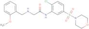 N-[2-Chloro-5-(morpholine-4-sulfonyl)phenyl]-2-{[(2-methoxyphenyl)methyl]amino}acetamide