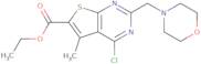 Ethyl 4-chloro-5-methyl-2-(morpholin-4-ylmethyl)thieno[2,3-d]pyrimidine-6-carboxylate