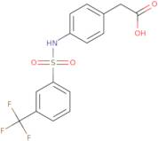 2-{4-[3-(Trifluoromethyl)benzenesulfonamido]phenyl}acetic acid