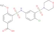 3-{[4-Chloro-3-(morpholine-4-sulfonyl)phenyl]sulfamoyl}-4-methoxybenzoic acid