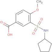 3-(Cyclopentylsulfamoyl)-4-methoxybenzoic acid