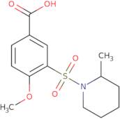 4-Methoxy-3-[(2-methylpiperidin-1-yl)sulfonyl]benzoic acid