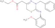 Ethyl 2-{3-benzyl-2-[(2-methoxyphenyl)imino]-3,6-dihydro-2H-1,3,4-thiadiazin-5-yl}acetate