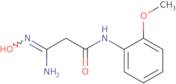 2-(N'-Hydroxycarbamimidoyl)-N-(2-methoxyphenyl)acetamide