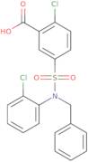 5-[Benzyl(2-chlorophenyl)sulfamoyl]-2-chlorobenzoic acid