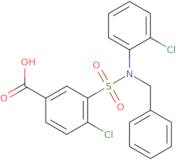 3-[Benzyl(2-chlorophenyl)sulfamoyl]-4-chlorobenzoic acid