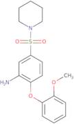 2-(2-Methoxyphenoxy)-5-(piperidine-1-sulfonyl)aniline