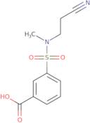 3-[(2-Cyanoethyl)(methyl)sulfamoyl]benzoic acid