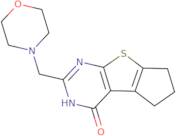 10-(Morpholin-4-ylmethyl)-7-thia-9,11-diazatricyclo[6.4.0.0,2,6]dodeca-1(8),2(6),9-trien-12-one