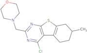 3-Chloro-11-methyl-5-(morpholin-4-ylmethyl)-8-thia-4,6-diazatricyclo[7.4.0.0,2,7]trideca-1(9),2,...