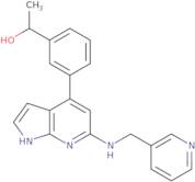 1-[3-[6-(Pyridin-3-ylmethylamino)-1H-pyrrolo[2,3-b]pyridin-4-yl]phenyl]ethanol