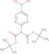 2-(5-Borono-2-pyrimidinyl)imidodicarbonic acid 1,3-bis(tert-butyl) ester