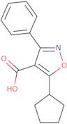 5-Cyclopentyl-3-phenyl-1,2-oxazole-4-carboxylic acid