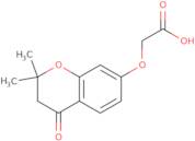 2-[(2,2-Dimethyl-4-oxo-3,4-dihydro-2H-1-benzopyran-7-yl)oxy]acetic acid