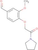 3-Methoxy-4-[2-oxo-2-(pyrrolidin-1-yl)ethoxy]benzaldehyde