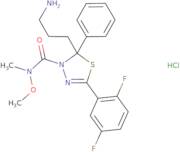 (2S)-2-(3-Aminopropyl)-5-(2,5-difluorophenyl)-N-methoxy-N-methyl-2-phenyl-1,3,4-thiadiazole-3(2H)-carboxamide hydrochloride
