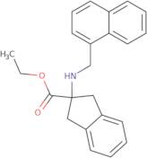 Ethyl 2-[(naphthalen-1-ylmethyl)amino]-2,3-dihydro-1H-indene-2-carboxylate